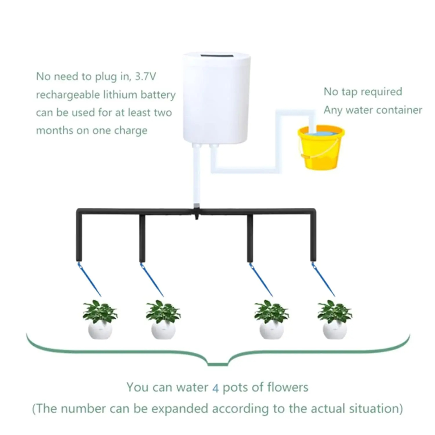 Home Improvement Tool Time - Automatic Plant Flower Watering Pump Home