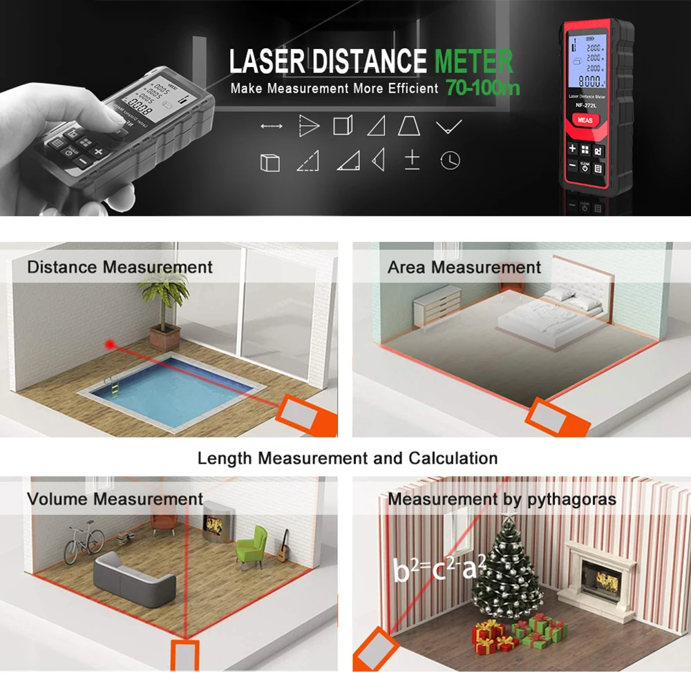 Noyafa NF-271 Laser Distance M - Home Improvement Warehouse recension och pris