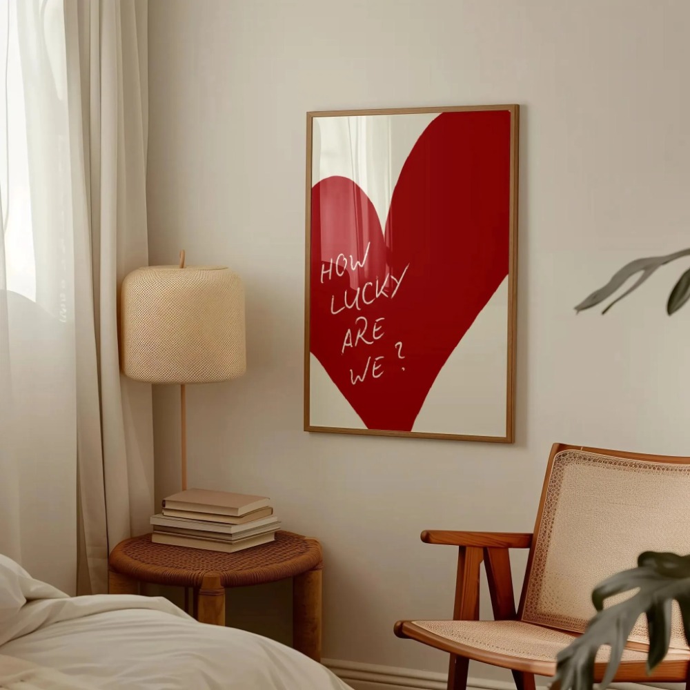 How Lucky Are We Pink Red Stri - Home Improvement Furniture recension och pris